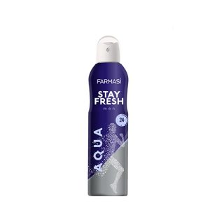 اسپری خوشبو کننده بدن مردانه آکوا فارماسی(Farmasi Stay Fresh Aqua Deodorant For Men)